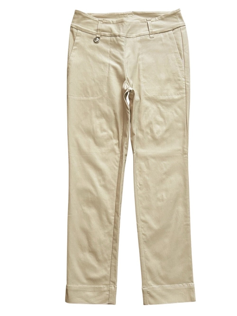 Daily Sports Sweden Neutral Tan Stretch Golf Pants Womens Size 10 Straight Leg